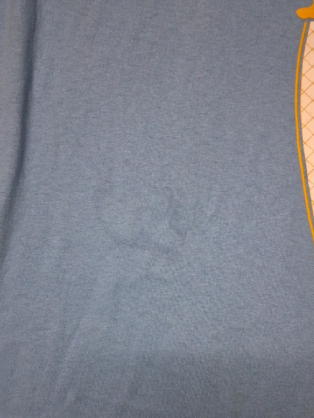 Jordan Men’s Light Blue Short Sleeve Tee with Yellow Graphic - Picture 4 of 5